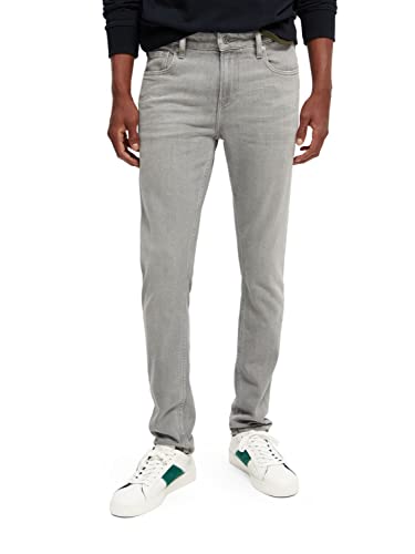 Scotch & Soda Herren Skim Slim Fit Jeans, Grey Stone 4115, 28W / 32L von Scotch & Soda