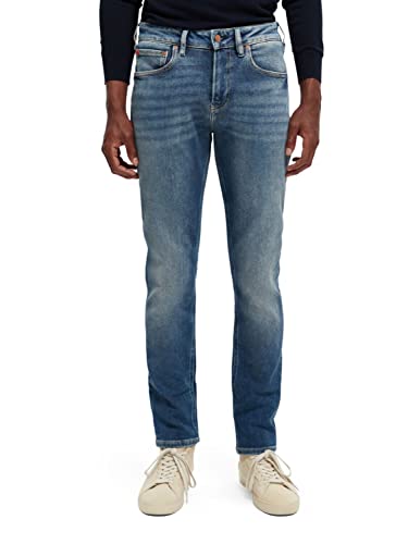 Scotch & Soda Herren Skim - Slim Fit Seasonal Essentials Jeans, Everywhere Blue 4920, 28W / 30L EU von Scotch & Soda