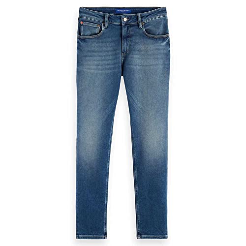 Scotch & Soda Herren Seasonal Essentials Skim super Slim Jeans, Everywhere Blue 4920, 32/32 von Scotch & Soda