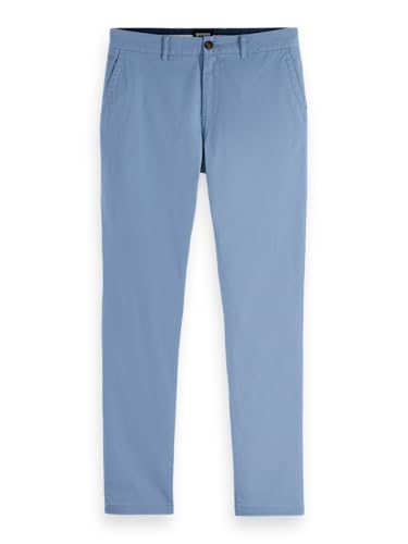 Scotch & Soda Herren Stuart Chino Chinohose, Faded Denim 410, 36 W / 32 L von Scotch & Soda