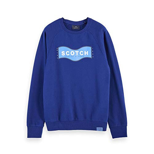 Scotch & Soda Herren Sweatshirt Crew Neck Sweat 156785 Yinmin Blue XL von Scotch & Soda