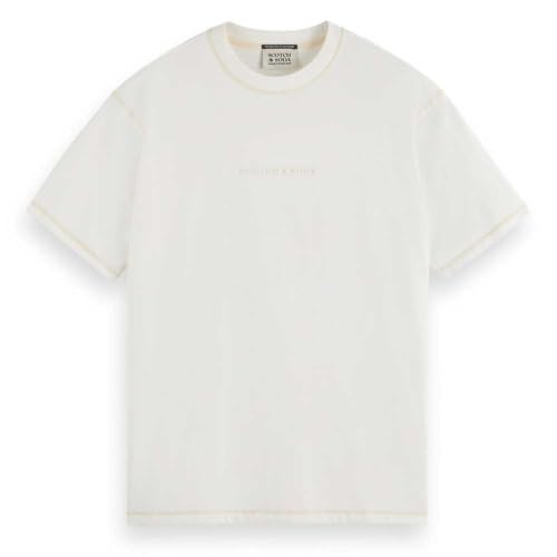Scotch & Soda Herren T-Shirt Core - Logo Front Chest T-Shirt, Off White,XXL Scotch & Soda Herren T-Shirt Core - Logo Front Chest T-Shirt, Off White,XXL von Scotch & Soda