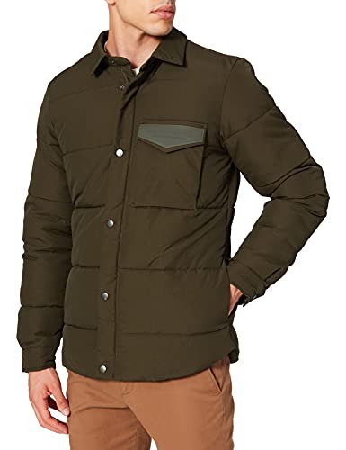 Scotch & Soda Herren Water-Repellent Shirt Jacket with Repreve Filling Anorak, Utility Green 3494, L von Scotch & Soda