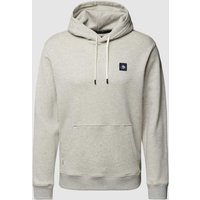 Scotch & Soda Hoodie mit Logo-Badge in Hellgrau, Größe XL von Scotch & Soda