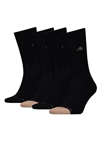 Scotch & Soda Klassische Business Herrensocken im 4er Pack, Farbe:Black, Socken & Strümpfe:43-46 von Scotch & Soda