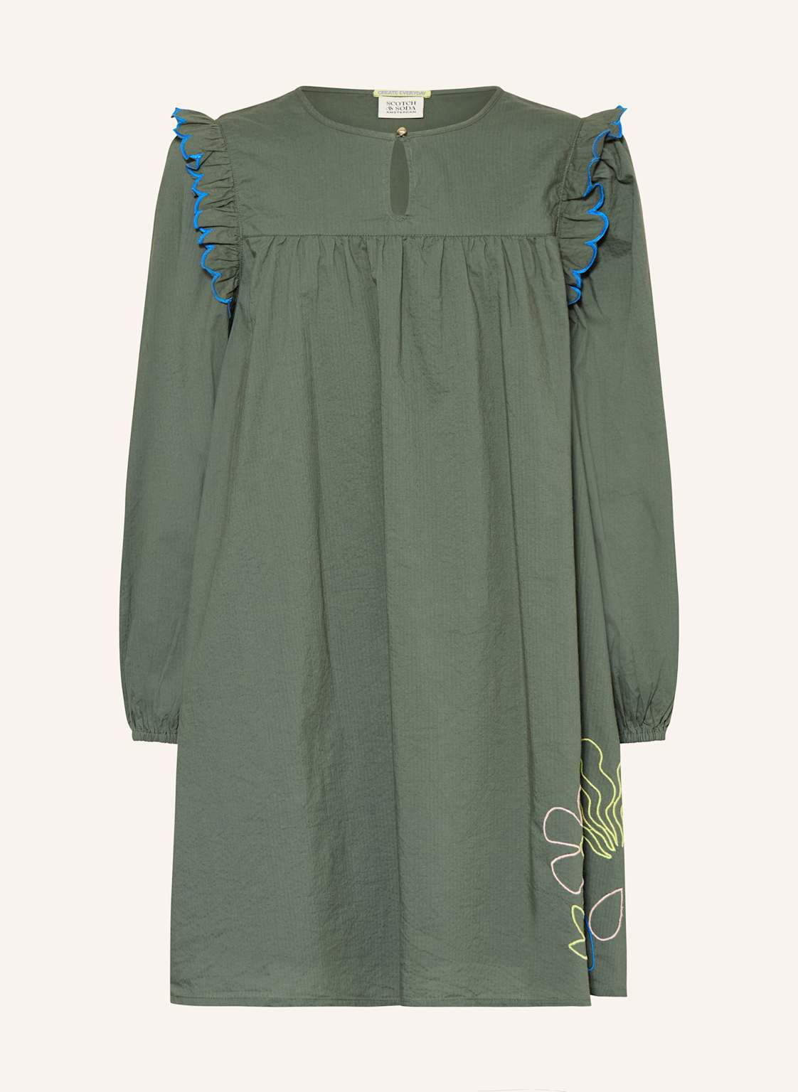 Scotch & Soda Kleid Mit Rüschen gruen von Scotch & Soda