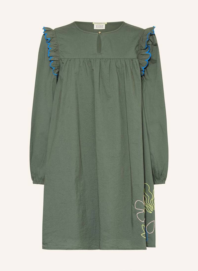 Scotch & Soda Kleid Mit Rüschen gruen von Scotch & Soda
