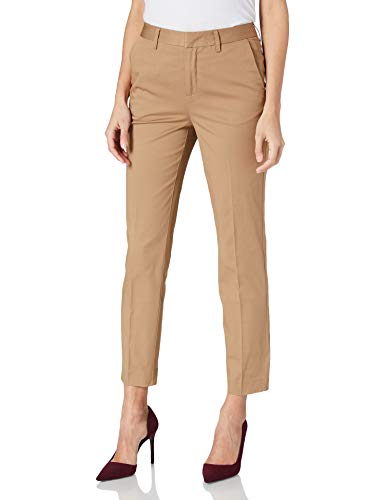 Scotch & Soda Maison Damen Bell-Slim Fit-Mid Rise-Bio-Baumwolle Hose, 0137 Sand, 30W / 32L von Scotch & Soda