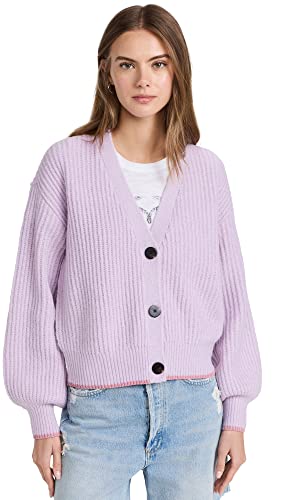 Scotch & Soda Maison Damen Fuzzy Knitted Cardigan Sweatshirt, Orchid 1179, XS von Scotch & Soda