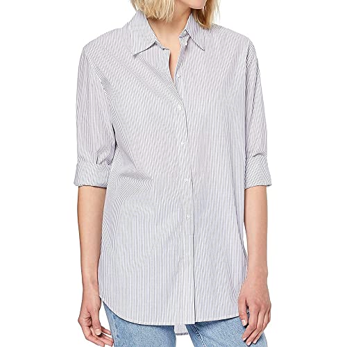 Scotch & Soda Maison Damen Hemden Long Sleeve Cotton Boyfriend Fit Shirt, Mehrfarbig (Combo A 17), 36 (Herstellergröße: 1) von Scotch & Soda