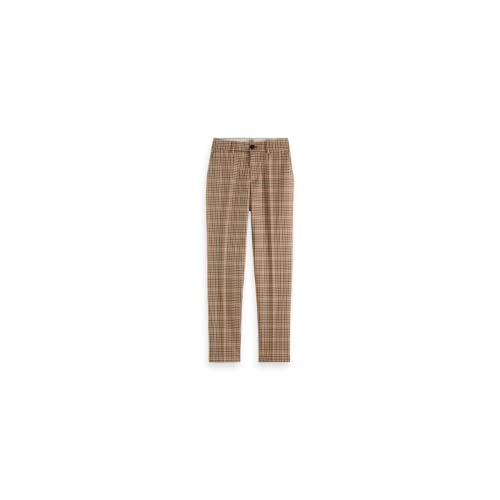 Scotch & Soda Maison Damen Lowry-Mid Rise Slim Trousers In Yarn Dye Check Hose, Combo X 0603, 27 von Scotch & Soda