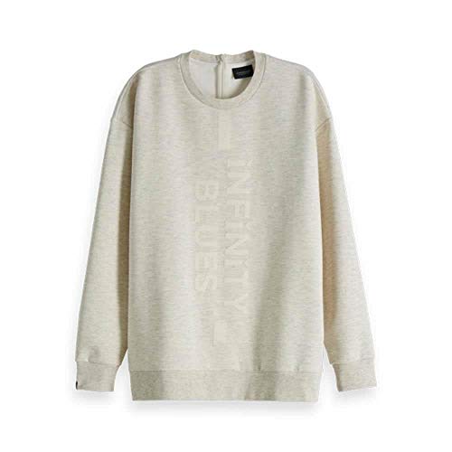 Scotch & Soda Maison Damen N/A Sweatshirt, per Pack Grau (Grey Melange 0G), X-Small (Herstellergröße: XS) von Scotch & Soda