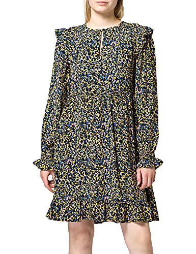 Scotch & Soda Maison Damen Rüschen und Print Kleid, Combo C 0219, M von Scotch & Soda