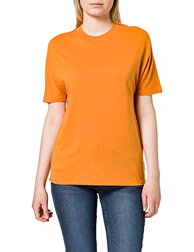 Scotch & Soda Maison Damen Rundhalsausschnitt aus Tencel-Mischung T-Shirt, Sunset Orange 0838, M von Scotch & Soda