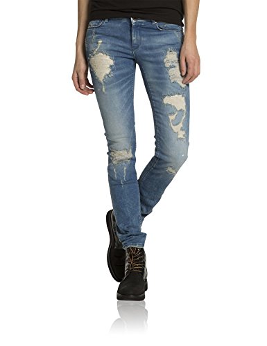 Scotch & Soda Maison Damen Skinny Jeanshose 15260685622 La Parisienne - Venice, Gr. W31/L34, Blau (denim blue 48) von Scotch & Soda