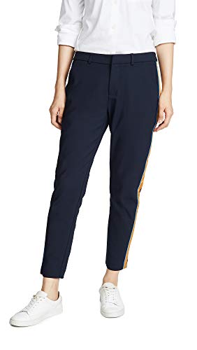 Scotch & Soda Maison Damen Tailored Stetch Pants with Contrast Side Panel Hose, Blau (Night 02), Large von Scotch & Soda