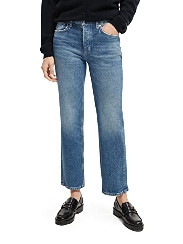 Scotch & Soda Maison Damen The Sky Straight Fit Jeans, Windcatcher 4903, 24/32 von Scotch & Soda