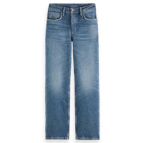 Scotch & Soda Maison Damen The Sky Straight Fit Jeans, Windcatcher 4903, 24/30 von Scotch & Soda