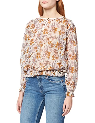 Scotch & Soda Maison Damen Transparente Blumen-Print Bluse, Mehrfarbig (Combo A 0217), X-Small (Herstellergröße: XS) von Scotch & Soda