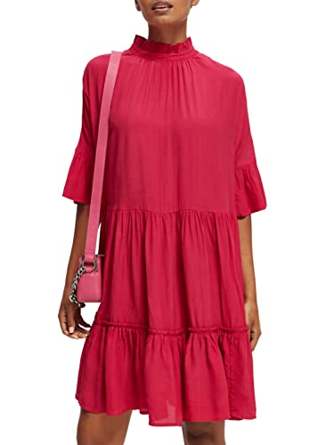 Scotch & Soda Maison Women's Short with Ruffle Sleeve Detail Casual Dress, Cherry Pie 5833, 36 von Scotch & Soda