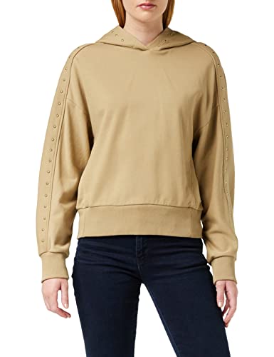 Scotch & Soda Maison Womens Oversize Hoodie mit Nieten Sweatshirt, 0137 Sand, M von Scotch & Soda