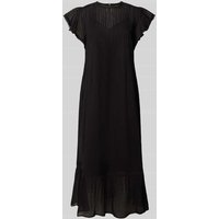 Scotch & Soda Maxikleid mit Rundhalsausschnitt in Black, Größe 42 von Scotch & Soda