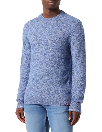 Scotch & Soda Men's Melange Crew Neck Pull Over Pullover Sweater, Boat Blue, L von Scotch & Soda