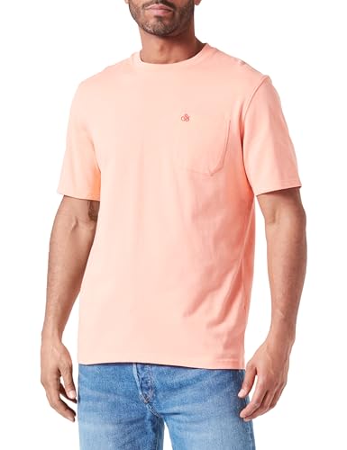 Scotch & Soda Men's Chest Pocket Jersey T-Shirt, Coral Reef 2748, L von Scotch & Soda