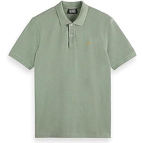 Scotch & Soda Men's Classic Organic Pique Polo Shirt, Army 0115, M von Scotch & Soda