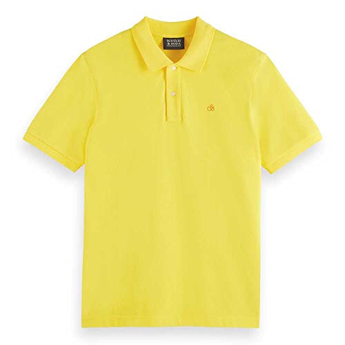 Scotch & Soda Men's Classic Organic Pique Polo Shirt, Sunshine 4867, M von Scotch & Soda