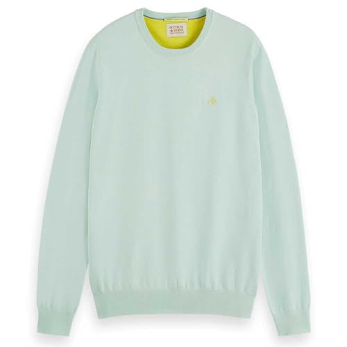 Scotch & Soda Men's Essential Crewneck Pullover Sweater, Seafoam, L von Scotch & Soda