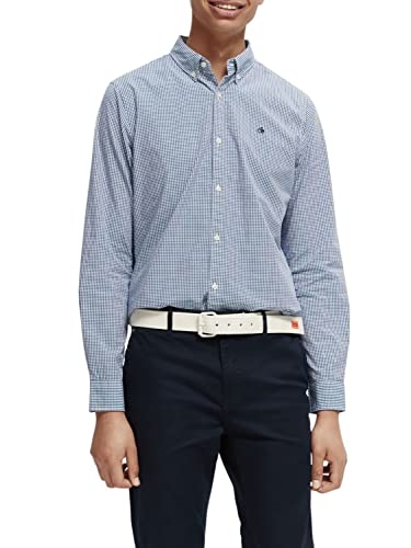 Scotch & Soda Men's Poplin Slim Fit Shirt, Combo B 0218, S von Scotch & Soda