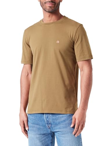 Scotch & Soda Men's Garment Dye Logo Crew T-Shirt, Algae 6895, Medium von Scotch & Soda