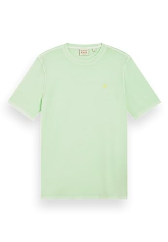 Scotch & Soda Men's Garment Dye Logo Crew T-Shirt, Seafoam 0514, XL von Scotch & Soda