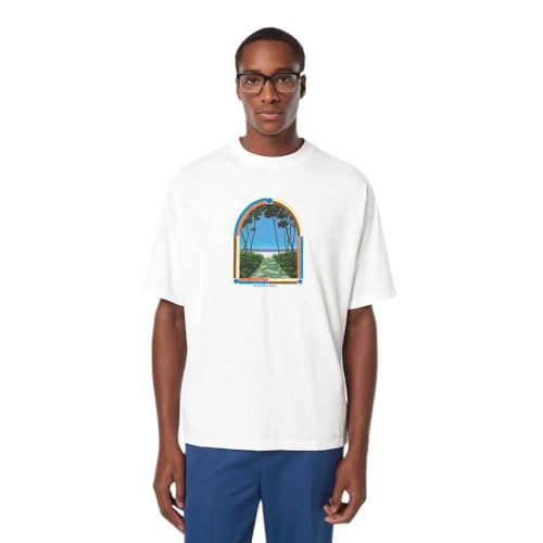 Scotch & Soda Men's Loose fit Front Chest Artwork T-Shirt, White, S Scotch & Soda Men's Loose fit Front Chest Artwork T-Shirt, White, S von Scotch & Soda