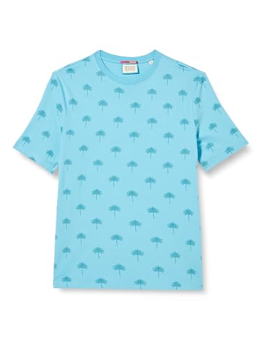 Scotch & Soda Men's Mini AOP T-Shirt, Blue Lagoon 3558, M von Scotch & Soda