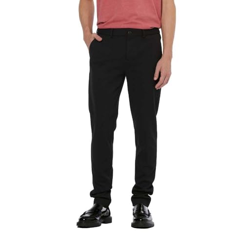 Scotch & Soda Men's Mott Chino Pants, Black, 31-30 von Scotch & Soda