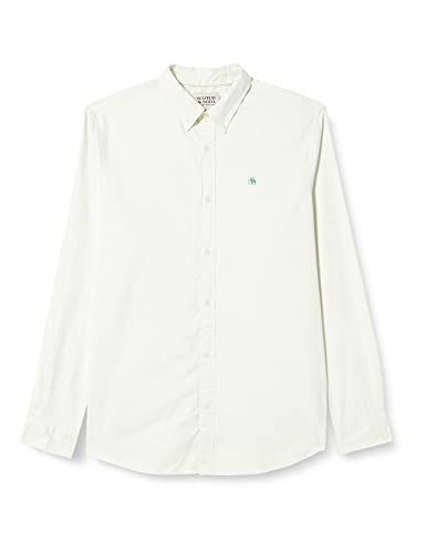 Scotch & Soda Men's Seasonal Essentials-Organic Cotton Oxford Shirt, Mint 0108, XXL von Scotch & Soda