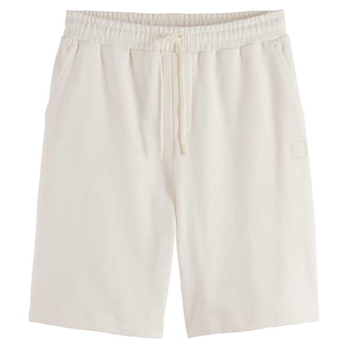Scotch & Soda Men's Seasonal core-Logo Regular fit Sweatshort, Swan, L von Scotch & Soda