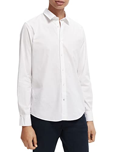 Scotch & Soda Men's Slim Fit Shirt, White 0006, XXL von Scotch & Soda