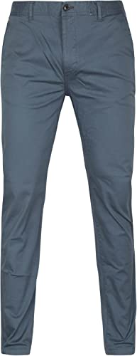 Scotch & Soda Herren Stuart - Regular Slim Fit Organic Cotton Casual Pants, Steel 0562, 30W / 30L EU von Scotch & Soda