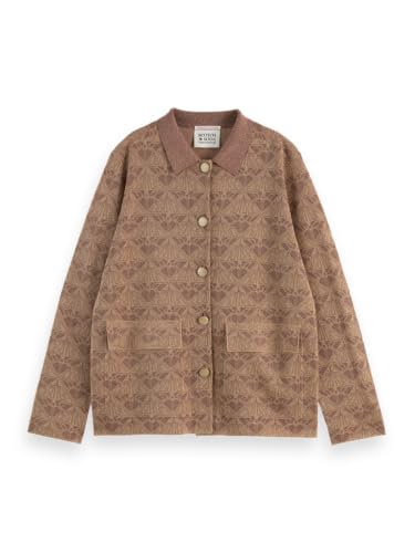 Scotch & Soda Monogram Jacquard Knitted Jacket von Scotch & Soda