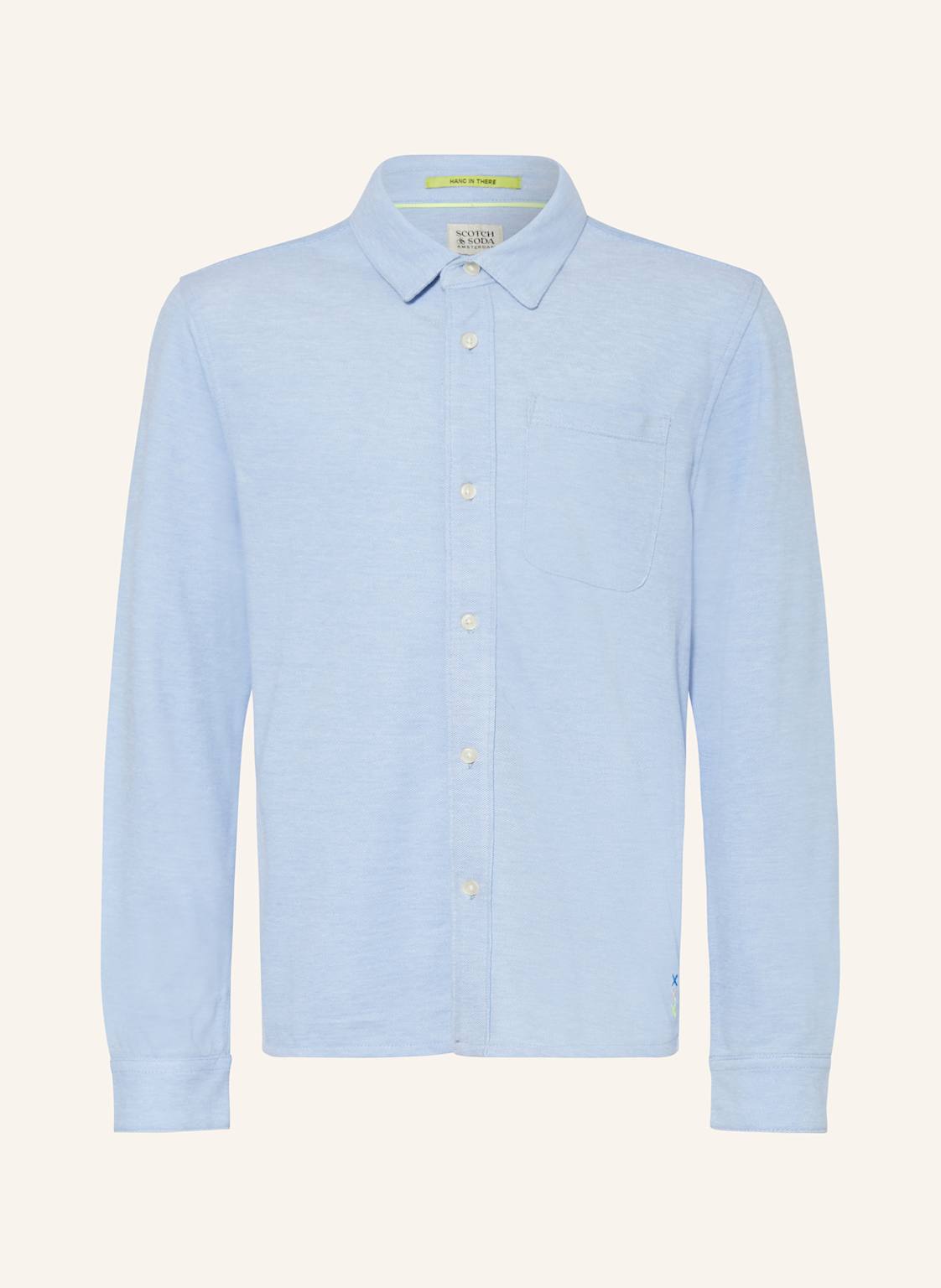 Scotch & Soda Piqué-Hemd blau von Scotch & Soda
