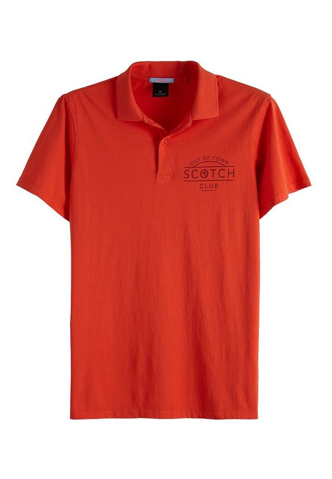 Scotch & Soda Poloshirt Scotch & Soda Polo Men CLASSIC LOGO JERSEY POLO 149082 Rot Koralle von Scotch & Soda