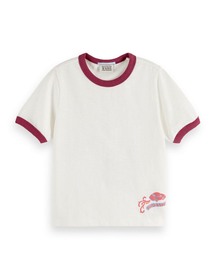 Scotch & Soda Print-Shirt SCOTCH & SODA Kinder T-Shirt weiß mit Rückenprint "Journey" von Scotch & Soda