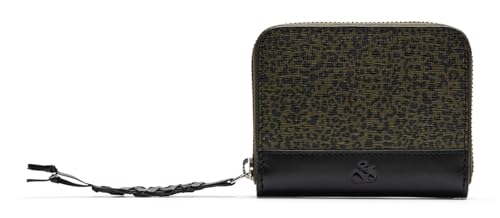 Scotch & Soda Printed Leather Wallet Leopard Spot Green von Scotch & Soda