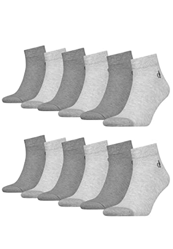 Scotch & Soda Quarter Socken für Herren im 12er Pack, Farbe:Grey Heather, Socken & Strümpfe:43-46 von Scotch & Soda