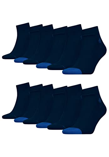 Scotch & Soda Quarter Socken für Herren im 12er Pack, Farbe:Navy, Socken & Strümpfe:43-46 von Scotch & Soda