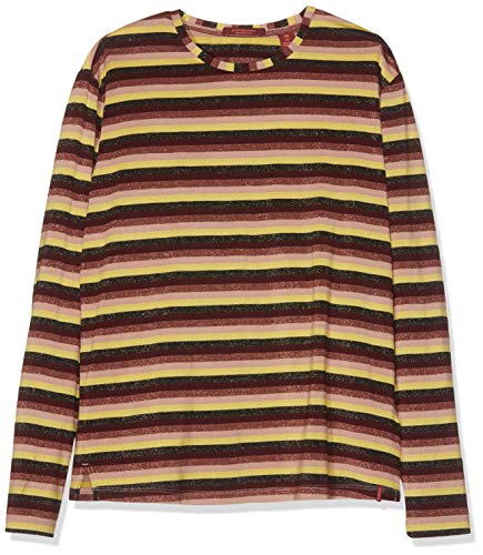 Scotch & Soda R´Belle Mädchen T-Shirt Long Sleeve in Lurex Yarn Dyed Stripe, Mehrfarbig (Combo B 218), 128 von Scotch & Soda