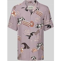 Scotch & Soda Regular Fit Freizeithemd mit 1/2-Arm in Mauve, Größe S von Scotch & Soda